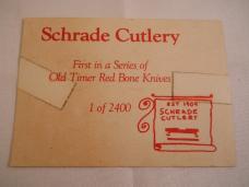 Schrade Old Timer Red Bone Set USA Mint