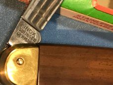 Vintage Henckels International Single Blade Cigar Style Knife with wood'ish or synthetic handle -NOS Vintage Henckels International Single Blade Cigar Style Knife with wood'ish or synthetic handle -NOS