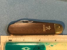 Vintage Henckels International Single Blade Cigar Style Knife with wood'ish or synthetic handle -NOS Vintage Henckels International Single Blade Cigar Style Knife with wood'ish or synthetic handle -NOS