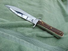 Hen & Rooster Stag Handled Bowie Knife