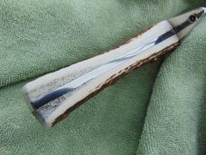Hen & Rooster Stag Handled Bowie Knife Hen & Rooster Stag Handled Bowie Knife