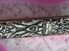 VINTAGE THE FACE OF OLD MAN WINTER  George Schrade 1893 -1909 PRESS BUTTON KNIFE CO. WALDEN NY 