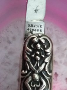VINTAGE THE FACE OF OLD MAN WINTER  George Schrade 1893 -1909 PRESS BUTTON KNIFE CO. WALDEN NY 
