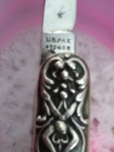 VINTAGE THE FACE OF OLD MAN WINTER  George Schrade 1893 -1909 PRESS BUTTON KNIFE CO. WALDEN NY 