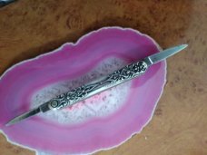 VINTAGE THE FACE OF OLD MAN WINTER  George Schrade 1893 -1909 PRESS BUTTON KNIFE CO. WALDEN NY 