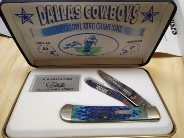 Dallas Cowboys Superbowl XXVII Champs Case XX Collectors Knife 