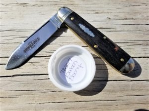 GREAT EASTERN CUTLERY NORTHF #78 AMERICAN JACK KNIFE GABON EBONY GEC NIT 