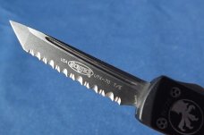 Microtech UTX-70 T/E OTF Automatic Knife  (2.4" Black Serr) ELMAX steel. MADE IN THE USA!!!