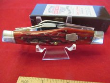 John Primble Belknap Inc. USA 934 Delrin Old Timer Stockman Knife John Primble Belknap Inc. USA 934 Delrin Old Timer Stockman Knife