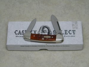 Case XX Select USA 62132 Bone Baby Butterbean Mini Canoe Knife in Box c.1998