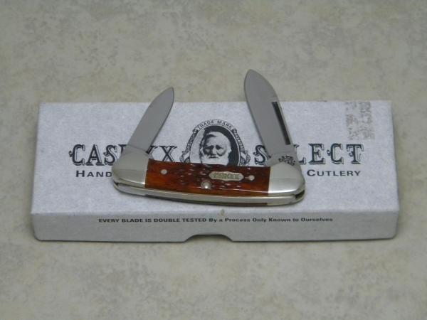 Case XX Select USA 62132 Bone Baby Butterbean Mini Canoe Knife in Box c.1998 Case XX Select USA 62132 Bone Baby Butterbean Mini Canoe Knife in Box c.1998