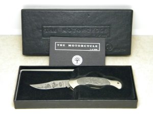 Boker Solingen Germany Stainless 1993 LTD. The Motorcycle Lockback Knife in Box