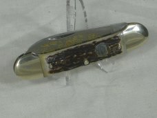 CARL SCHLIEPER GERMAN EYE BRAND HAMMER FORGED SOLINGEN GERMANY STAG CANOE EB-BBDS CARL SCHLIEPER GERMAN EYE BRAND HAMMER FORGED SOLINGEN GERMANY STAG CANOE EB-BBDS