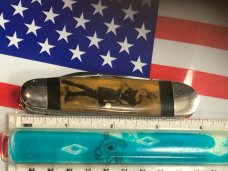 1980s Ka-Bar 3 Blade "Aerial" Whittler Knife (TT201) w/ 1920s? Ladies w/ Derlin Overlay Handles -NOS 1980s Ka-Bar 3 Blade "Aerial" Whittler Knife (TT201) w/ 1920s? Ladies w/ Derlin Overlay Handles -NOS