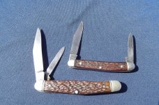 Two Vintage Boker USA Tree Brand Pocket Knives 8288 and 8348 Two Vintage Boker USA Tree Brand Pocket Knives 8288 and 8348