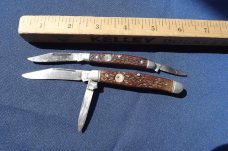 Two Vintage Boker USA Tree Brand Pocket Knives 8288 and 8348 Two Vintage Boker USA Tree Brand Pocket Knives 8288 and 8348