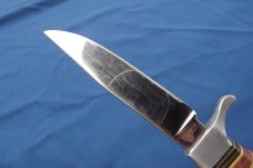 VINTAGE OTHELLO FIXED BLADE KNIFE.  ANTON WINGEN JR.  SOLINGEN GERMANY