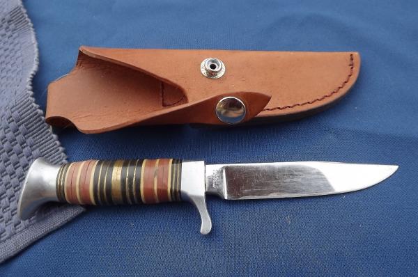 VINTAGE OTHELLO FIXED BLADE KNIFE.  ANTON WINGEN JR.  SOLINGEN GERMANY