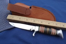 VINTAGE OTHELLO FIXED BLADE KNIFE.  ANTON WINGEN JR.  SOLINGEN GERMANY