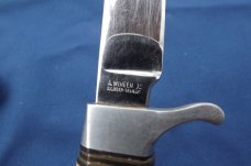VINTAGE OTHELLO FIXED BLADE KNIFE.  ANTON WINGEN JR.  SOLINGEN GERMANY