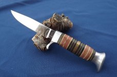 VINTAGE OTHELLO FIXED BLADE KNIFE.  ANTON WINGEN JR.  SOLINGEN GERMANY