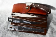 Queen Cutlery # 46 Abalone Wharncliff Pocket  Knife   #71
