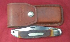 Case 1989 73087 SS Wood Stockman  3 blade Knife . 