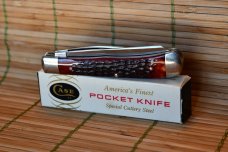 Case Trapper 6254 9 dot (1971) Red Bone Tested SSP Gorgeous knife! This is 4 1/8th inches Closed. Case Trapper 6254 9 dot (1971) Red Bone Tested SSP Gorgeous knife! This is 4 1/8th inches Closed.