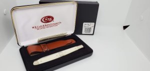 CASE XX USA 6100 Natural Smooth Bone 2012  MELON TESTER Case Knife 
