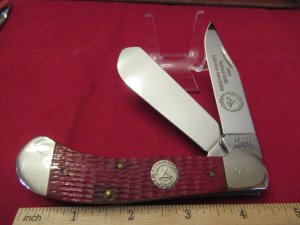 Case XX Red Bone Saddle Horn Pattern # 62100 SS NKCA 1999
