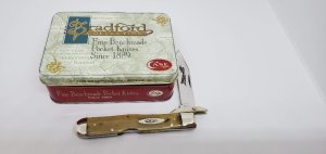 Case Classic Genuine Sheep Horn 1995 Cheetah in Rare Recall Tin 