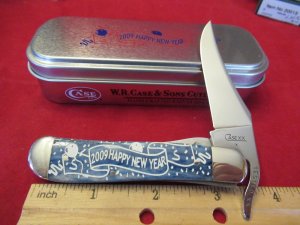 Case XX  2009 Navy Blue Russlock Pattern # 61953L SS