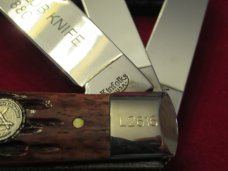 Case XX USA 1975 Wood P137 SS Kentucky Bicentennial Sodbuster Knife - NIB