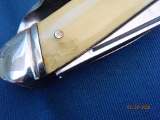 Unmarked Church Key Knife 3 Back springs Slanted Bolsters Unmarked Church Key Knife 3 Back springs Slanted Bolsters