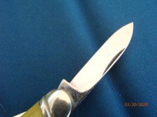Unmarked Church Key Knife 3 Back springs Slanted Bolsters Unmarked Church Key Knife 3 Back springs Slanted Bolsters