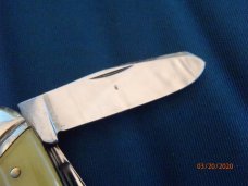 Unmarked Church Key Knife 3 Back springs Slanted Bolsters Unmarked Church Key Knife 3 Back springs Slanted Bolsters