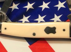 Vintage HAND MADE Bulldog Brand 3 Blade Whittler w/ Great Ivory Handles -NOS Vintage HAND MADE Bulldog Brand 3 Blade Whittler w/ Great Ivory Handles -NOS