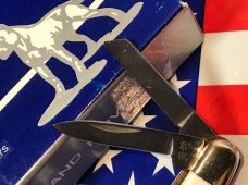 Vintage HAND MADE Bulldog Brand 3 Blade Whittler w/ Great Ivory Handles -NOS Vintage HAND MADE Bulldog Brand 3 Blade Whittler w/ Great Ivory Handles -NOS