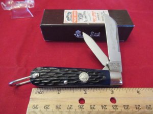 Schatt & Morgan 2001 Blue Bone Barlow Made for NKCA Youth Knife 