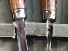 Vintage J A Henckels Wood Carving Tools/Chisels -NM Cond -Lightly Used & Don't Appear Ever Sharpened Vintage J A Henckels Wood Carving Tools/Chisels -NM Cond -Lightly Used & Don't Appear Ever Sharpened