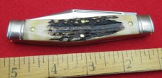 Buck Creek Indian Head Solingen Germany Bone Stockman Knife Buck Creek Indian Head Solingen Germany Bone Stockman Knife
