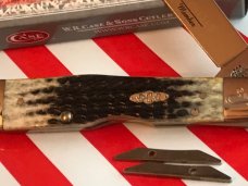 Case xx 2002 Cheetah Knife (MDL# 6111 1/2) w/ Burnt Moss Bone Handles -Missing Pin Case xx 2002 Cheetah Knife (MDL# 6111 1/2) w/ Burnt Moss Bone Handles -Missing Pin