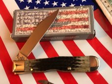 Case xx 2002 Cheetah Knife (MDL# 6111 1/2) w/ Burnt Moss Bone Handles -Missing Pin Case xx 2002 Cheetah Knife (MDL# 6111 1/2) w/ Burnt Moss Bone Handles -Missing Pin
