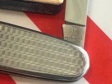 Vintage J A Henckels 2 Blades +File Gentlemens Pocket knife w Decorative Metal Handles +Orig Box Vintage J A Henckels 2 Blades +File Gentlemens Pocket knife w Decorative Metal Handles +Orig Box