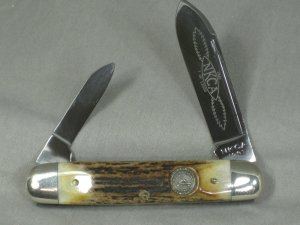 QUEEN CUTLERY STAG CIGAR 1981 NKCA CLUB KNIFE  