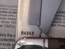 Remington 1994 Camp Bullet Year Knife Pattern # R4243