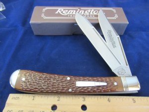 Remington 1998 Silver Bullet Year Knife ,Trapper Pattern # R293