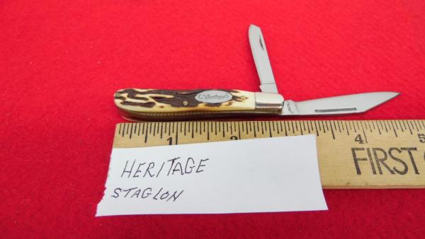 HERITAGE STAGLON DOGLEG JACK/BAREHEAD/PEANUT UNUSED APPROX.2-5/8" NO COUNTRY ID STAMP FREE 48 HERITAGE STAGLON DOGLEG JACK/BAREHEAD/PEANUT UNUSED APPROX.2-5/8" NO COUNTRY ID STAMP FREE 48