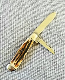 Great Eastern Cutlery Northfield 182216 Natural Stag Beagle Knife,MIT,GEC #30 of 100 made
