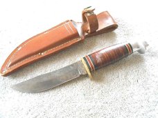 Western USA L66 Fixed Blade Knife and a sheath